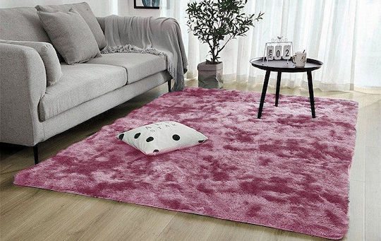 Strado Carpets Противоплъзгащо Килим Правоъгълена Shaggy Червено
