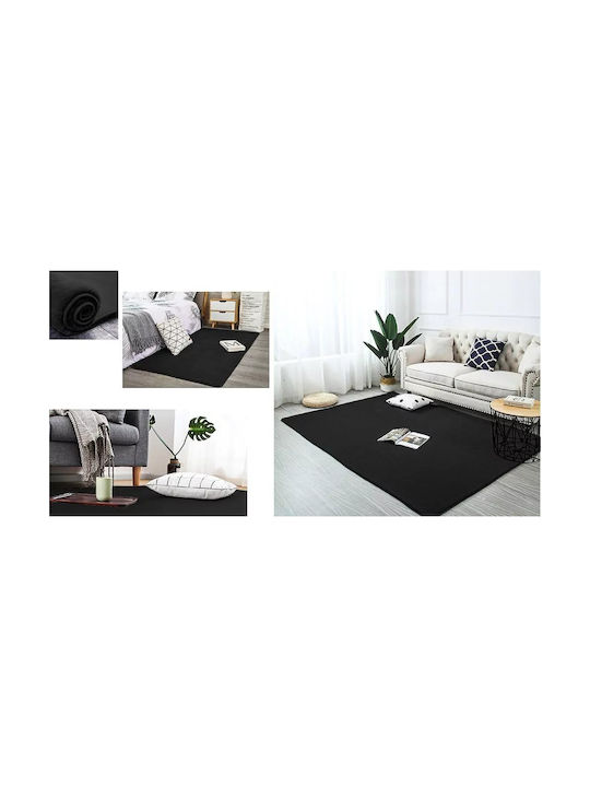 Strado Carpets Rug Rectangular Black