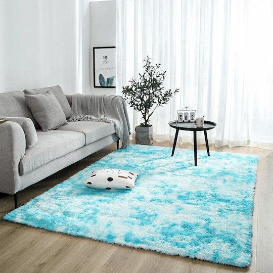 Strado Carpets Antiderapant Covor Rectangular Shaggy Albastru