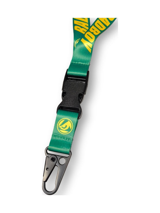 Μπρελόκ Λουράκι Λαιμού Badboy Logo Safebreak Detachable Lanyard 50 Cm Green Yellow Μπρελόκ Λουράκι Λαιμού Badboy Logo Safebreak Detachable Lanyard 50 Cm Green Yellow
