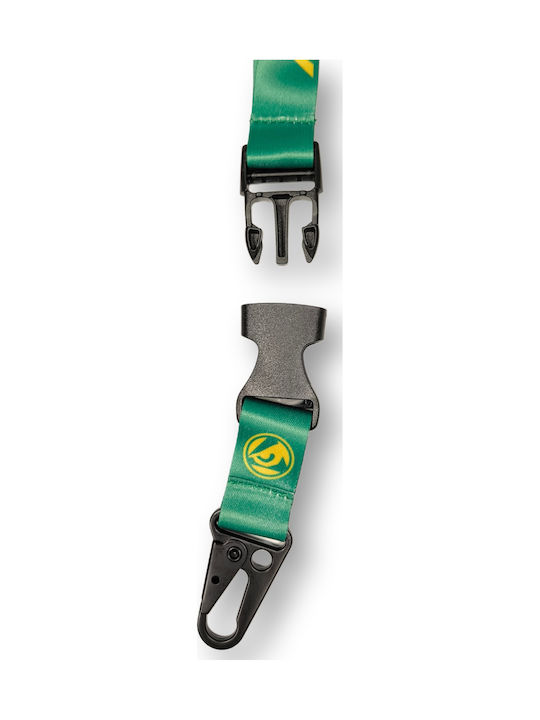 Μπρελόκ Λουράκι Λαιμού Badboy Logo Safebreak Detachable Lanyard 50 Cm Green Yellow