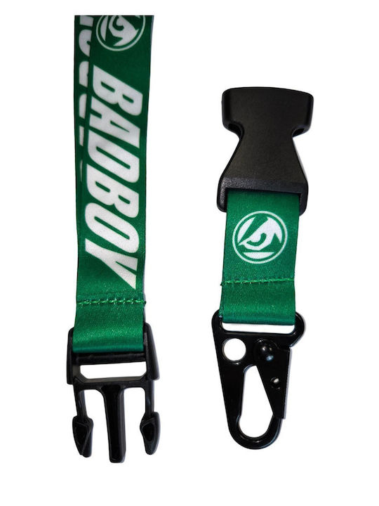 Μπρελόκ Λουράκι Λαιμού Bad Boy Logo Safebreak 50 Cm Πράσινο