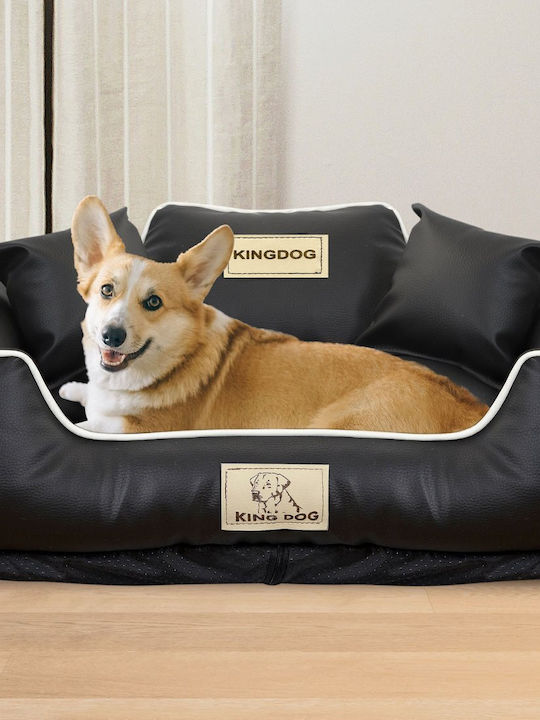 Aio Factory Pat Antiderapant Detasabil Din Piele Ecologica 100x75cm Negru Kingdog