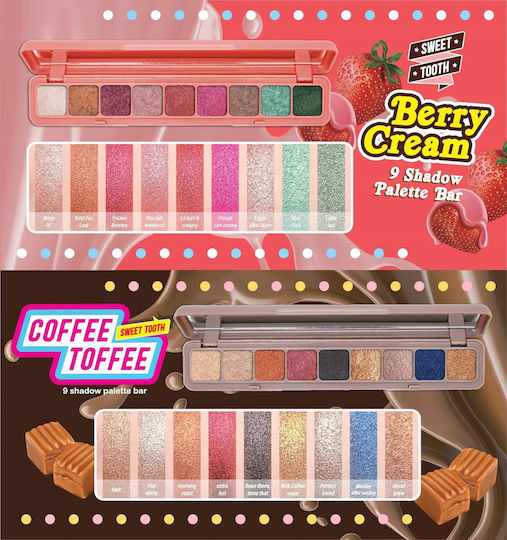 J. Cat Παλέτα με Σκιές Ματιών σε Στερεή Μορφή 101 Berry Cream 7.2gr