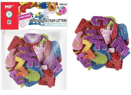 Glitter Foam Letter Stickers 30mm Edukamp