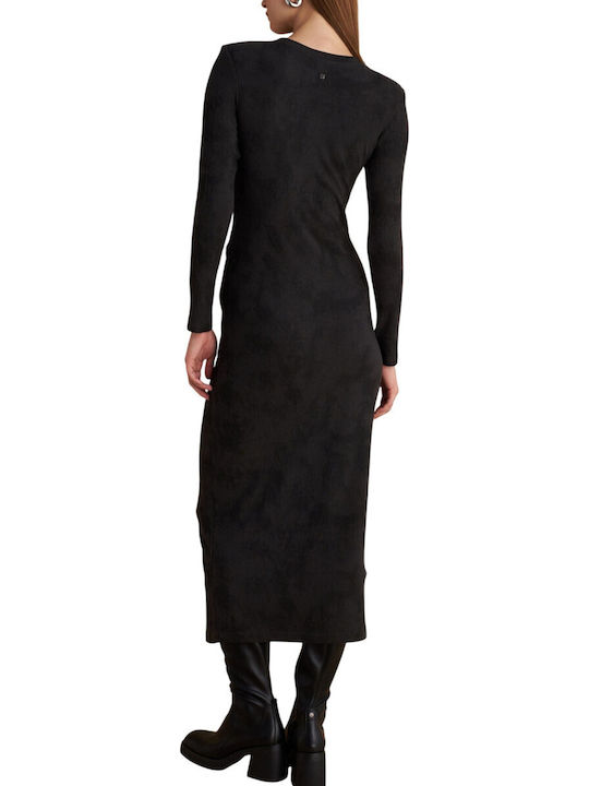 Midi Evening Dress Gray
