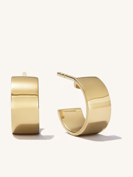 Gold Plated Hoops Earrings
