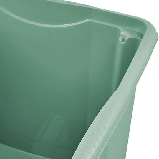 Пластмаса Кутия за съхранение Зелен 55x40x30см 1бр