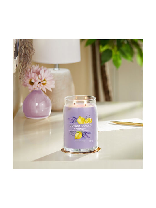 Yankee Candle Aromatisches Kerze Signature in Gefäß mit Parfüm Zitrone 368gr