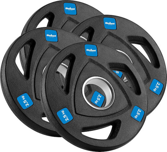 Set of Plates Olympic Type Metal 14pcs Total Weight 30kg Φ50mm