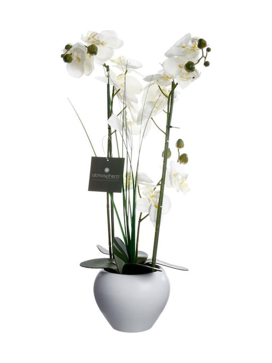 Artificial Plant in Pot Orchid White 56cm