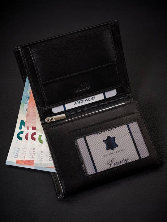 Δερμάτινο Ανδρικό Πορτοφόλι με RFID Μαύρο