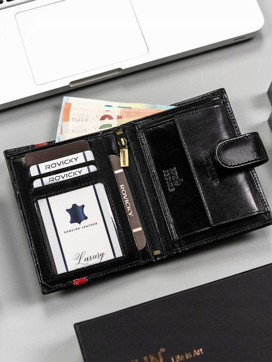 Portofel bărbătesc cu RFID Negru