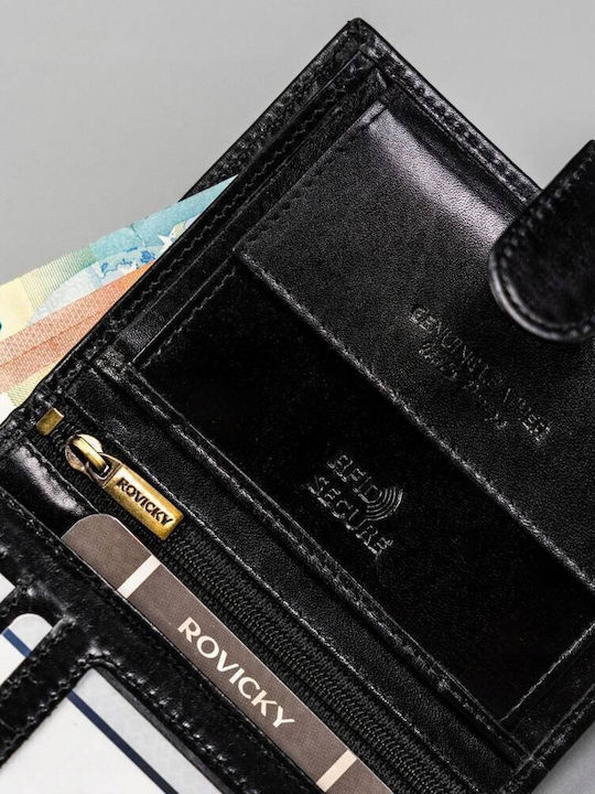 Portofel bărbătesc cu RFID Negru