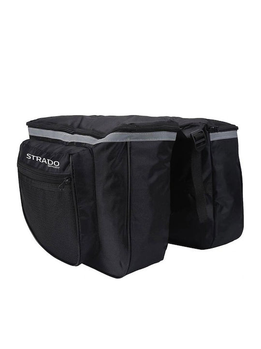 Strado Gepäckträgertasche Doppelter Schwarz