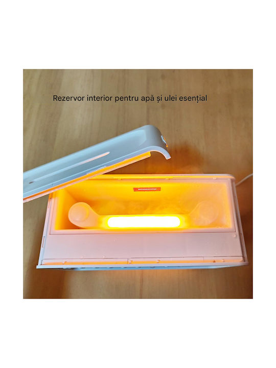 Lumini LED Dispozitiv de aromaterapie cu temporizator Alb 200ml
