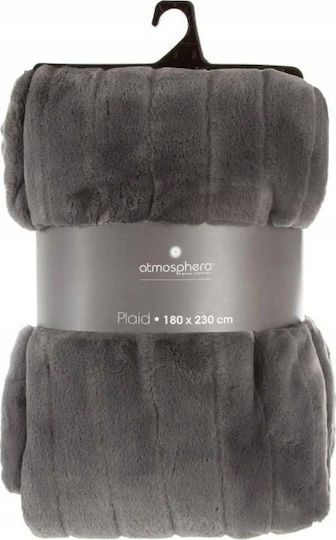 Atmosphera Ημίδιπλη 180x230εκ. Σκούρο Γκρι