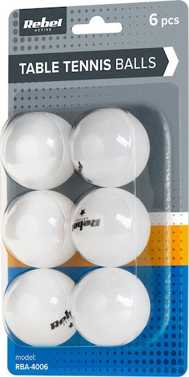 Set Mingi de Tenis de Masă Material PP 6 Bucăți Rebel Active