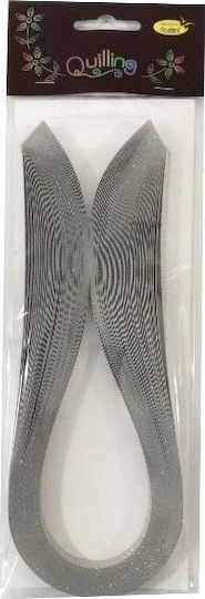 Creativehobby Benzi Quilling Glitter 10 Mm/50 Bucăți Argintii