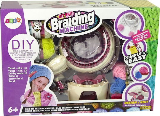 Leantoys Set Creativ Mașină De Tricotat Țesut 5 Culori Fire Lean Toys