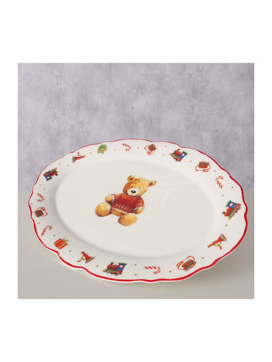 MSA Christmas Platter Porcelain Brown L31xW21.2xD2cm.