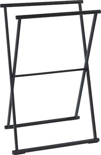 Wenko 237091121 Καλόγερος Μπάνιου Διπλός ​35x80.5cm Inox Μαύρος