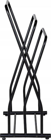 Wenko Single Wall-Mounted Bathroom Freestanding Towel Rack Inox Black