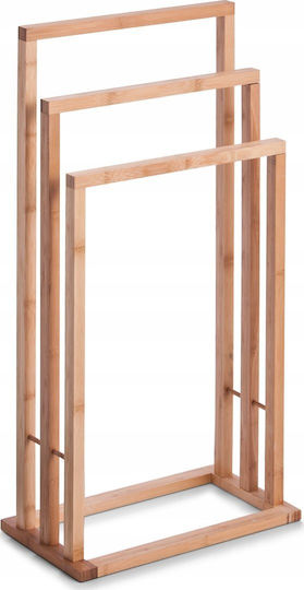 Zeller Ράγα Μπάνιου Τριπλή Επιτοίχια με Βίδες ​42x24cm Ασημί