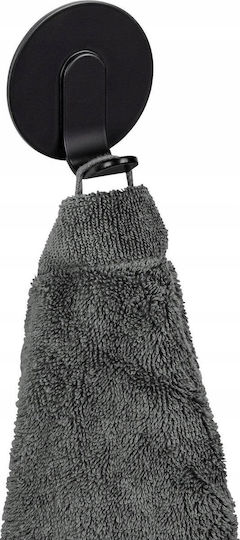 Wenko Towels Single Wall-Mounted Bathroom Hook Silver