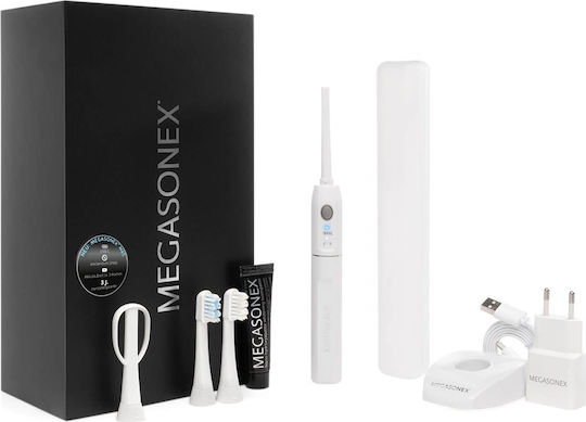 Megasonex Megasonex Elektrische Zahnbürste mit Drucksensor Weiß