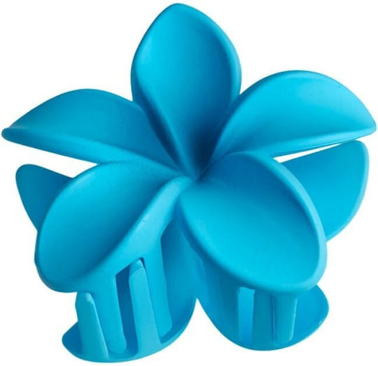 Copy Hair Clip XL Clamp Flower Ombre Matte Blue 7.5 x 8cm Sp401