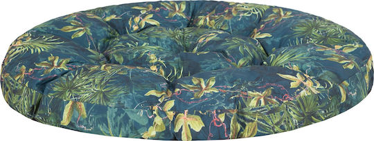Wasserdichtes Schaukel-Kissen Gartenstuhlkissen Rund Grün Meer 90x91cm