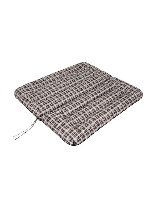 Waterproof Swing Cushion for Garden Chair with Backrest Brown