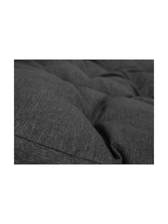 Garden Chair Cushion Round Black 114x114cm
