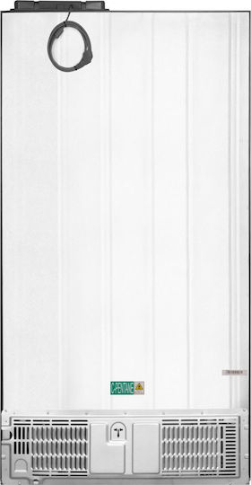 Amica Side-by-Side Refrigerator 562lt Total NoFrost H177xW91.2xD70.4cm Inox FY5119.3DFBX