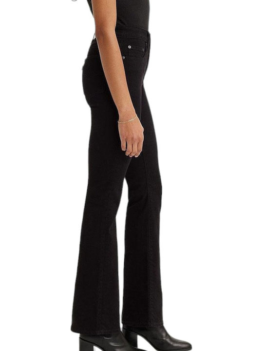 725 High Waist Women's Jean Trousers Flared in Bootcut Fit Black