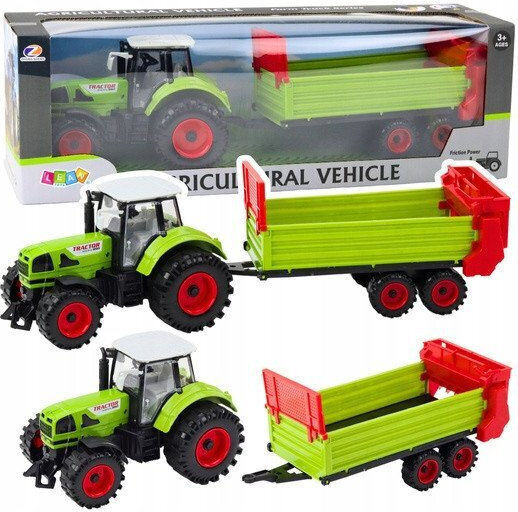 Lean Toys Traktor Kleintransporter Zurückziehen