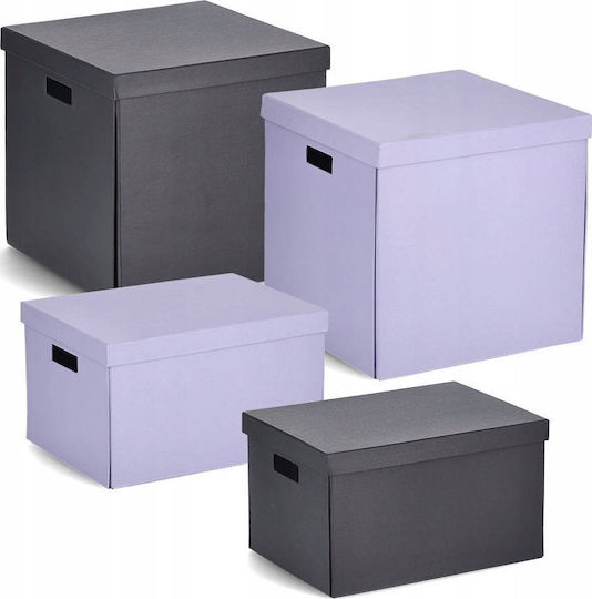 Zeller Papier Aufbewahrungsbox mit Deckel 25x35x20cm 1Stück
