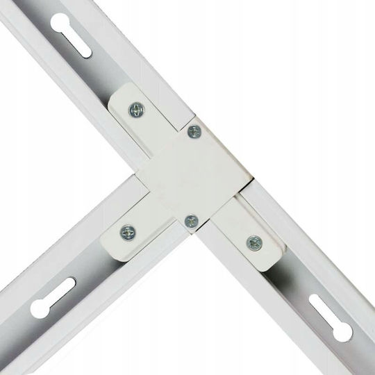 DPM T-Typ Verbinder Oberflächenmontierte Schienensystem-Verbinder Weiß X-Linie