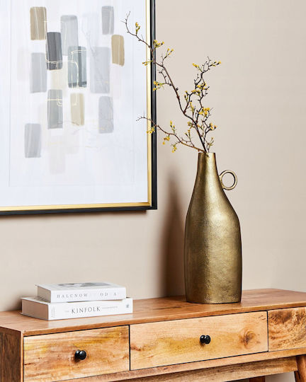 Beliani Aluminiumvase Sambhar Gold