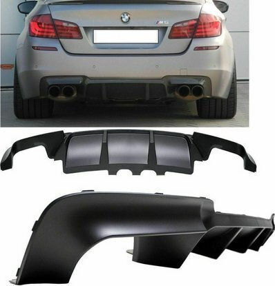 Mtuning Rear Diffuser Matt Black Bmw 5 F10 F11 2009-2016