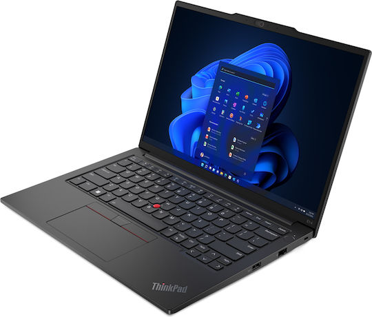Lenovo ThinkPad E14 Gen 5 (Intel) 14" IPS FHD+ (Ryzen 3-7330U/8GB/256GB SSD/W11 Pro) Графитно черно (US Клавиатура)