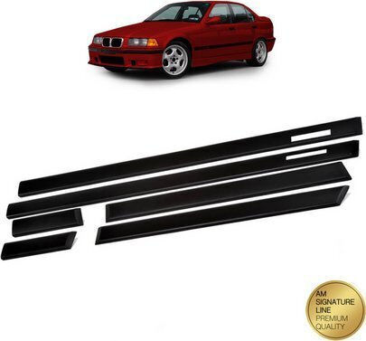 Mtuning Черен Комплект Странични Поли 6 Bmw 3 E36 1990-1998