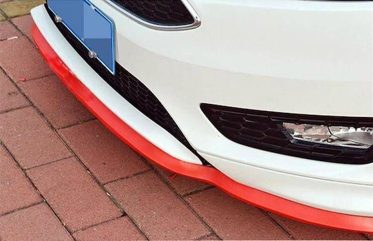 Mtuning Καθολική Προέκταση Προφυλακτήρα 2,5m Κόκκινη