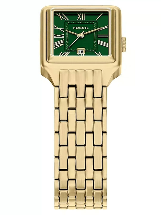 Fossil Three Women's Watch with Gold Metal Bracelet