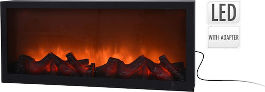 H&S Collection Διακοσμητικό Φωτιστικό LED Τζάκι 57x25x10εκ.