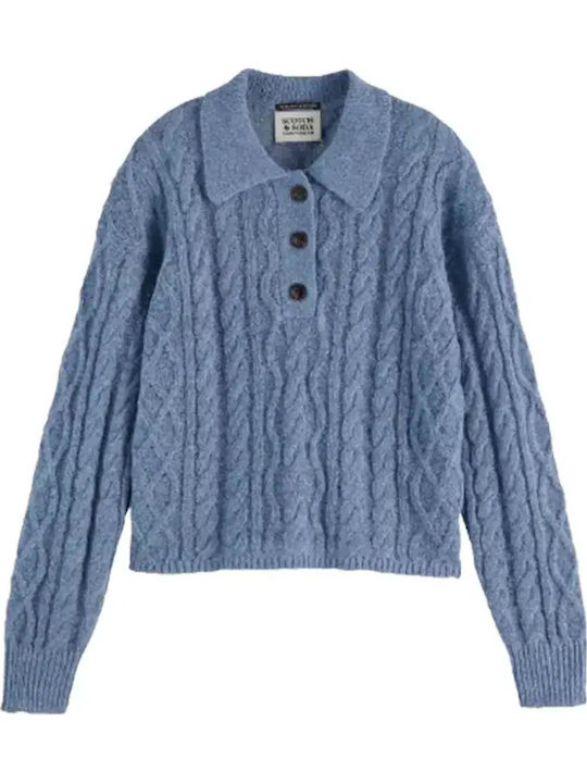 Γυναικεία Polo Μπλούζα Faded Denim