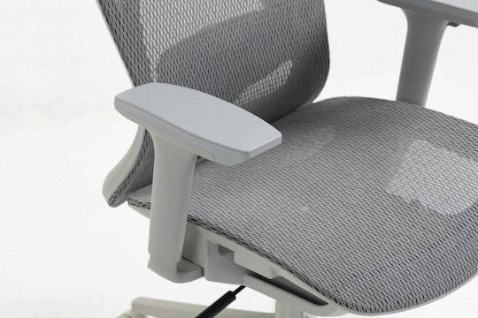 Office Products Egina Καρέκλα Γραφείου με Ρυθμιζόμενα Μπράτσα Gray