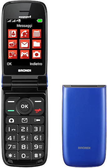 Magnum 4 Dual SIM Mobile with Buttons Blue