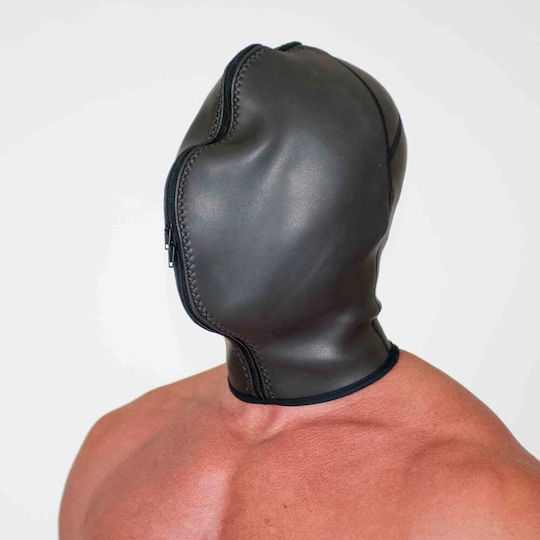 665 Leather BDSM Maske in Schwarz Farbe